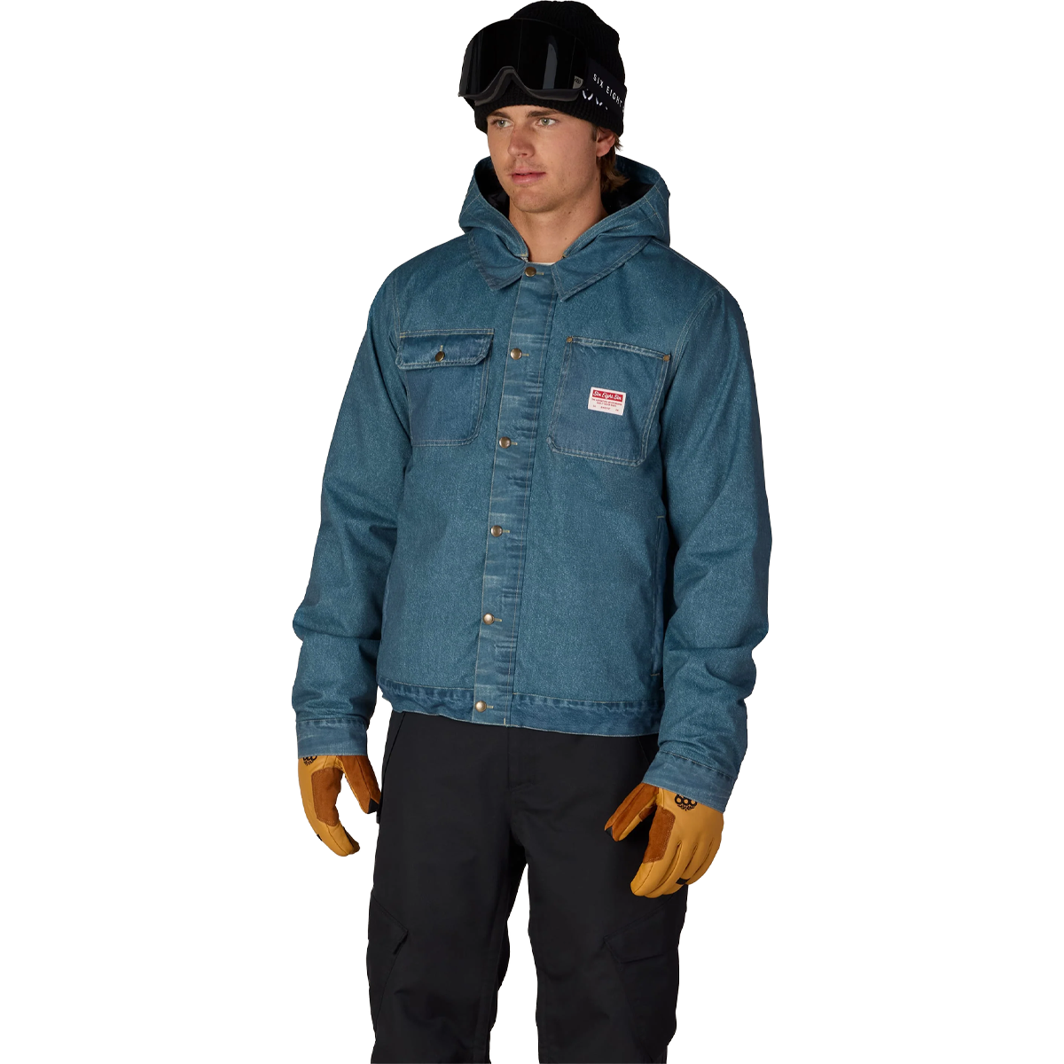 Men's Deconstructed Denim Insulated Jacket alternate view