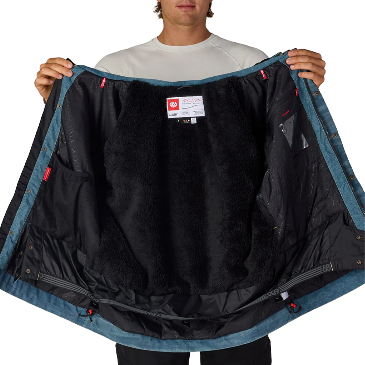 Men's Deconstructed Denim Insulated Jacket alternate view