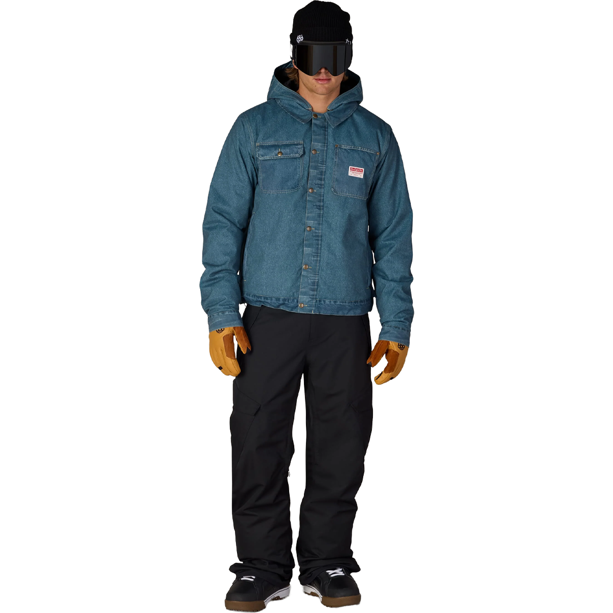 Men's Deconstructed Denim Insulated Jacket alternate view