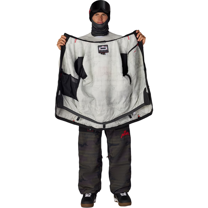Men's Metallica One Jacket, 686 Men's Metallica One Jacket in Metallica Camo lining detail
