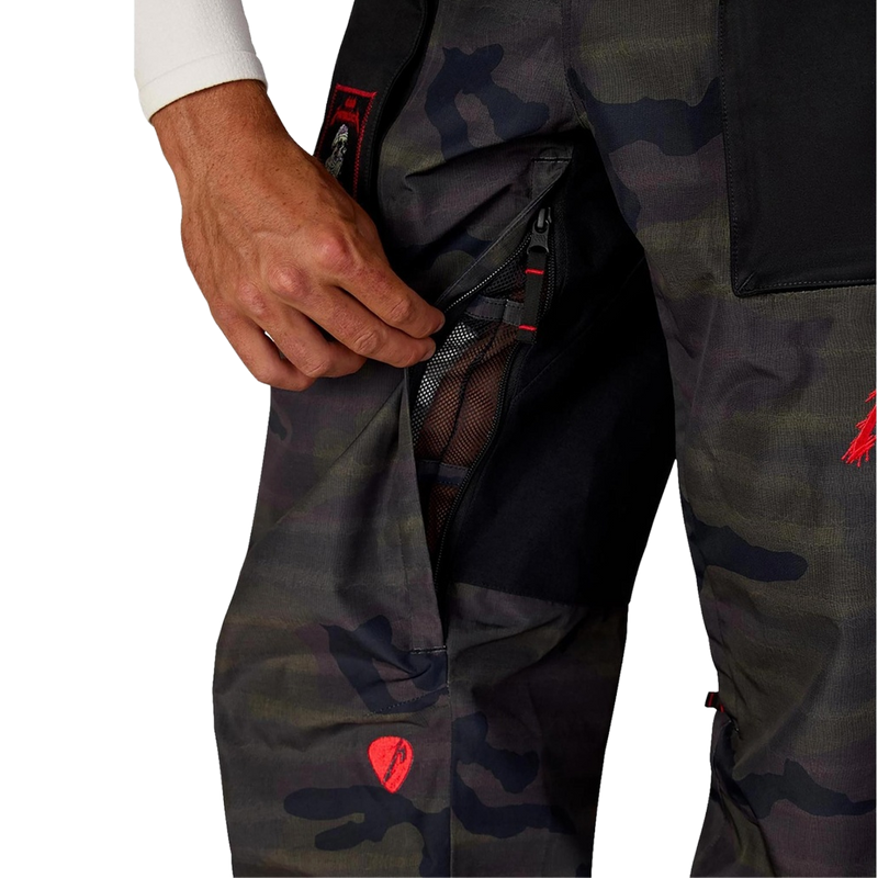 Men's Metallica One Pant, 686 Men's Metallica One Pant in Metallica Camo with zipper vent detail