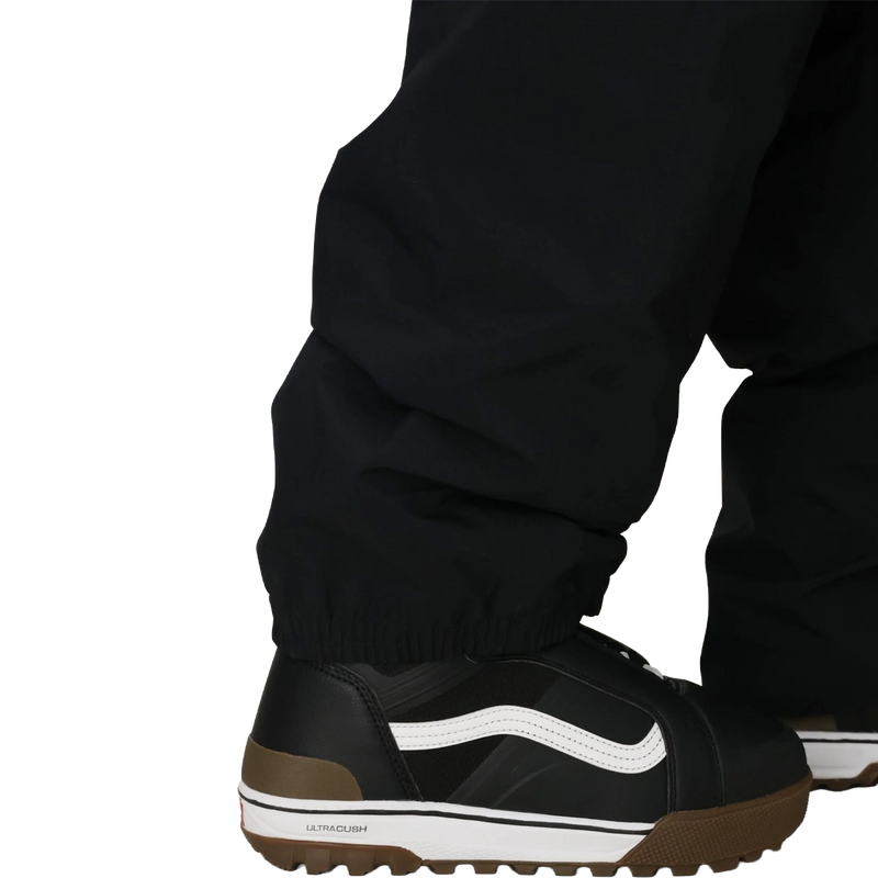 Men's Dojo Gore Tex Pant, 686 Men's Dojo Gore Tex Pant in Black elastic cuffs detail