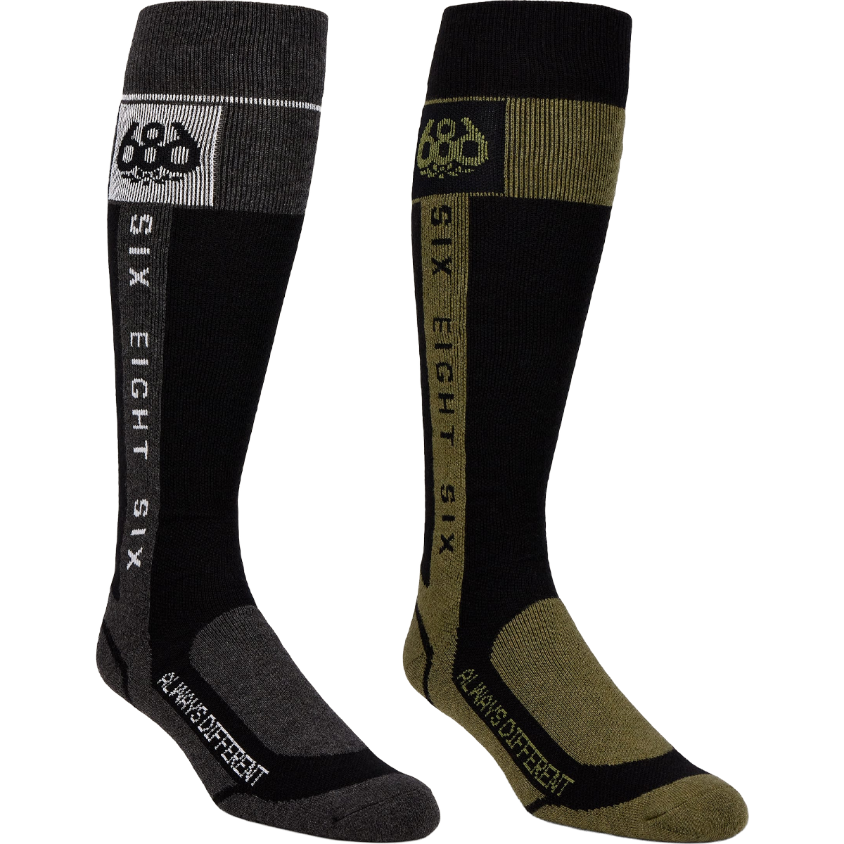 686 Men's Merino Flow Sock 2pack in Assorted