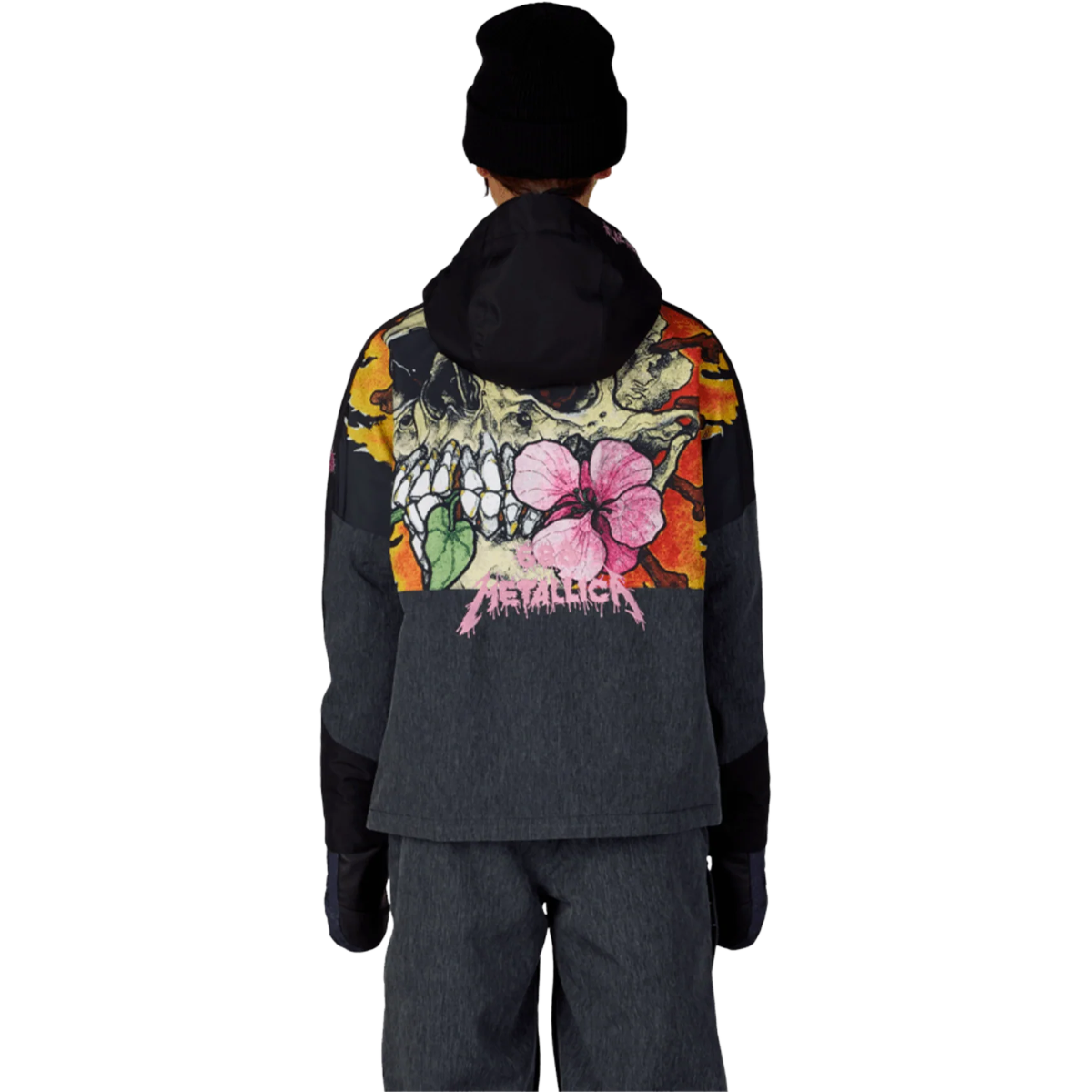 Women's Metallica Burning Skull Insulated Jacket alternate view