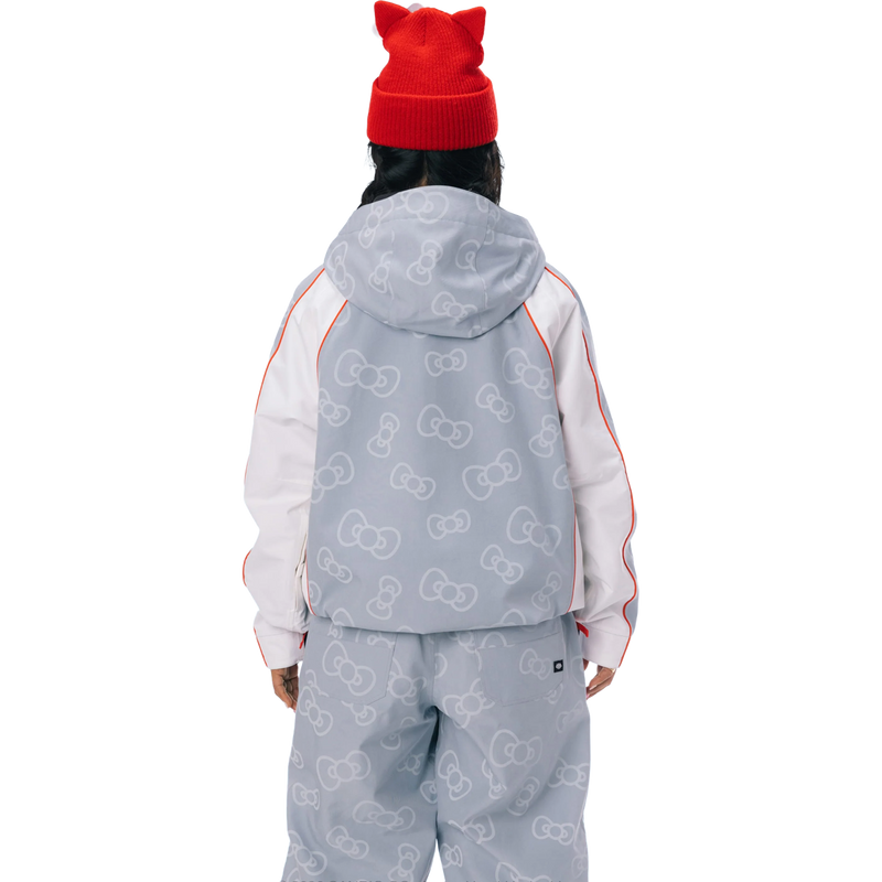 Women's Hello Kitty Lil Bow Jacket, 686 Women's Hello Kitty Lil Bow Jacket in Hello Kitty Denim back view