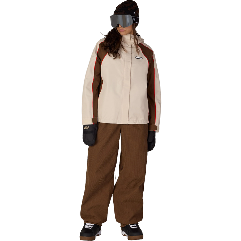 Women's Hellkat Pant, 686 Women's Hellkat Pant in Dark Earth Grid Corduroy full view