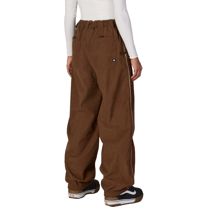 Women's Hellkat Pant, 686 Women's Hellkat Pant in Dark Earth Grid Corduroy back view