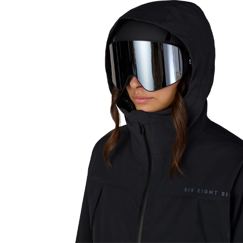 Women's Smarty 3in1 Framework 3L Jacket, 686 Women's Smarty 3in1 Framework 3L Jacket in Black hood detail
