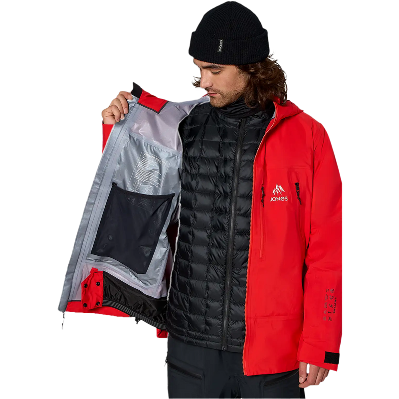 Jones Snowboards Men's Higher Gore-Tex 3L Jacket Internal Right Pocket