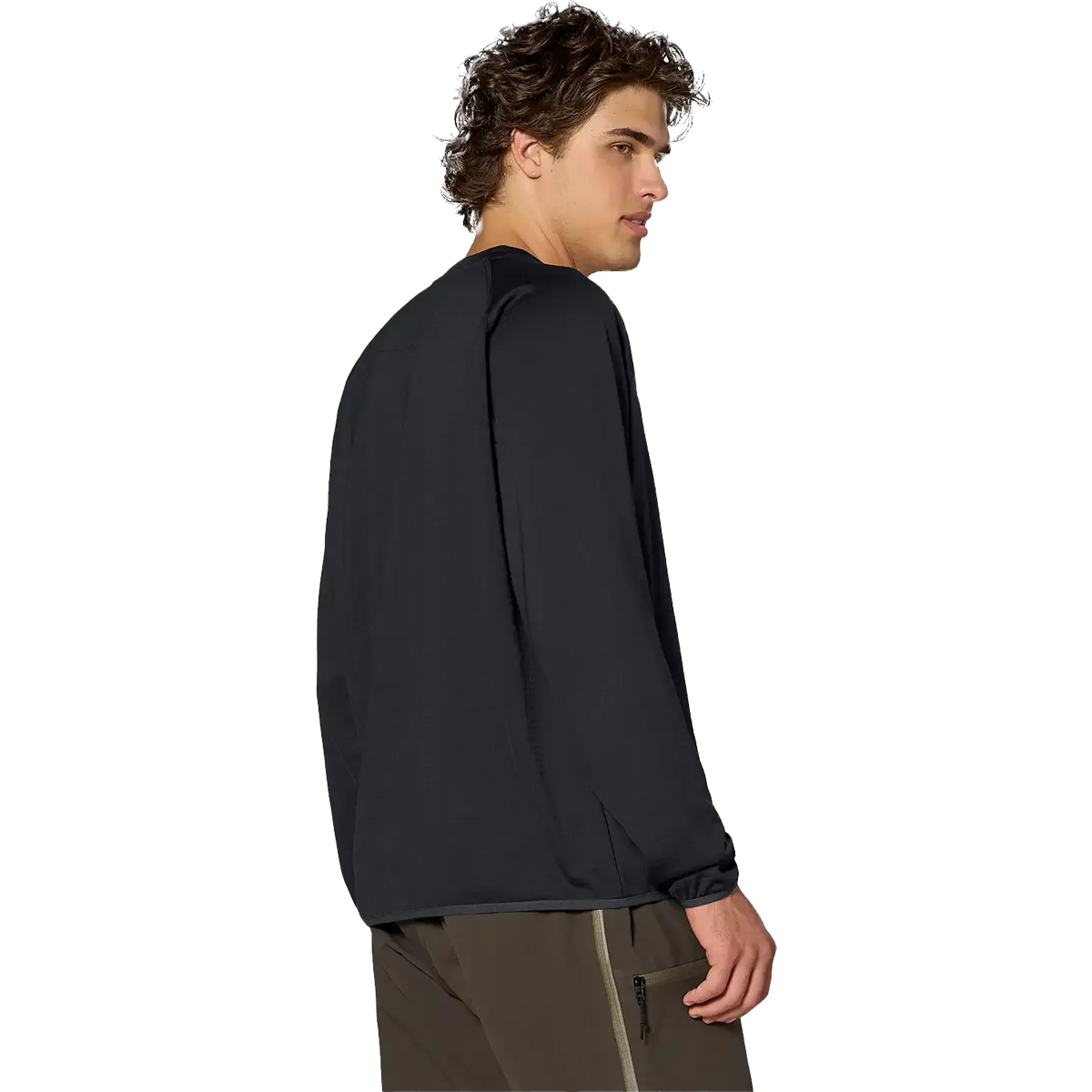 Jones Snowboards Men's Flagship Grid Crew 3/4 Back