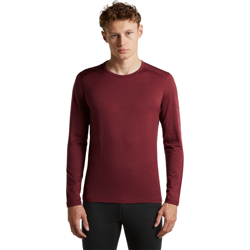 Ice Breaker Merino 200 Oasis Long Sleeve Crew in Port