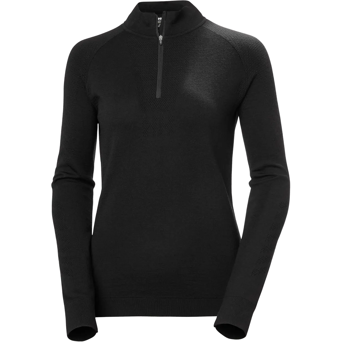 Helly Hansen Women's Lifa Merino Knitevo 1/2 Zip in Black