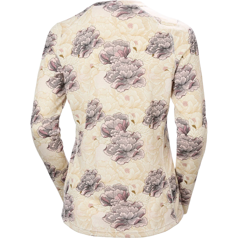 Helly Hansen Women's Lifa Active Crew in Purple Clay Sakura back view