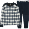 Helly Hansen Youth Graphic Lifa Merino Set in Navy