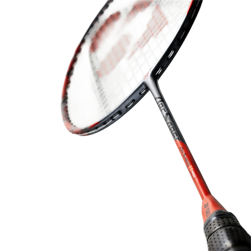 Yonex Arcsaber 11 Pro in Grayish Pearl close up detail