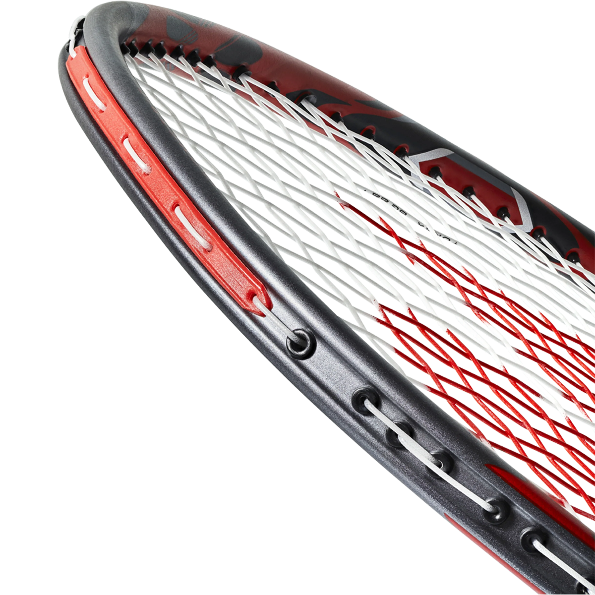 Yonex Arcsaber 11 Pro in Grayish Pearl with stringing details