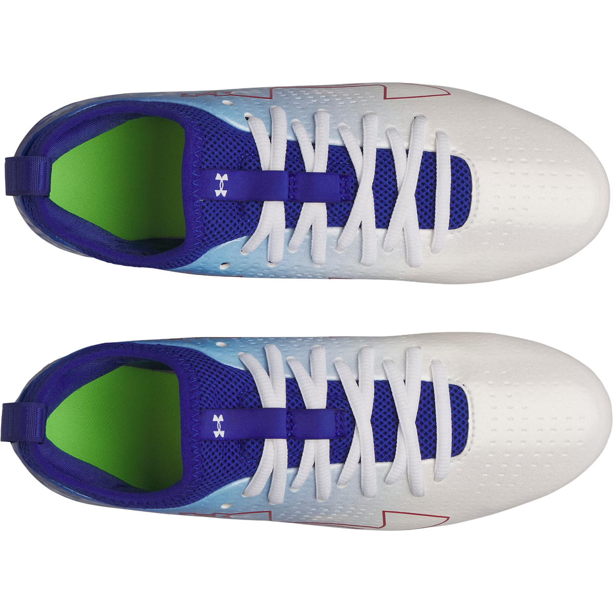 Under Armour Youth Blur Select Jr USA in Royal Red Royal top view