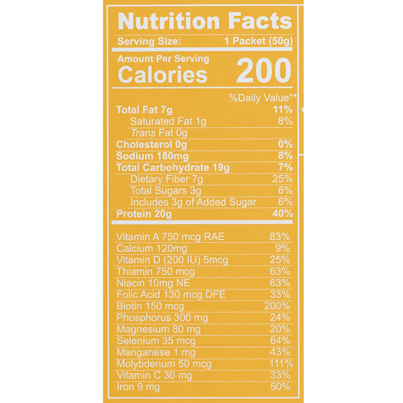 Golden Milk Vegan Protein (Single Serving), Gnarly Sports Nutrition Golden Milk Vegan Protein (Single Serving) nutrition facts
