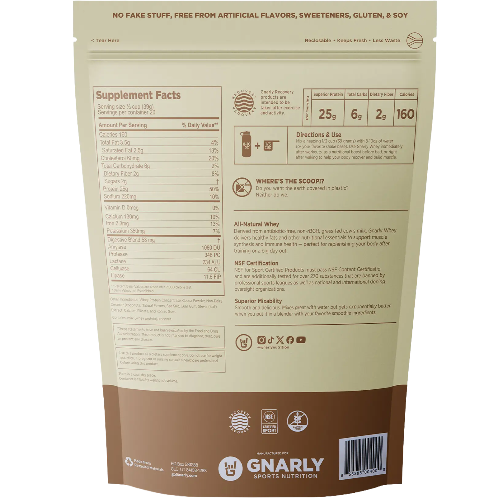 Grass-Fed Whey Protein (20 Servings) alternate view