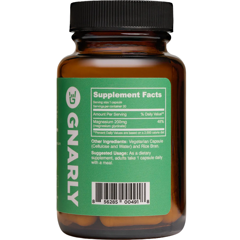 Baseline Magnesium Glycinate (30 Capsules), Gnarly Sports Nutrition Baseline Magnesium Glycinate (30 Capsules) back