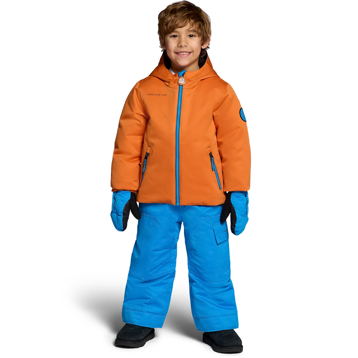 Obermeyer Youth Arden Jacket in Fox Tail on model