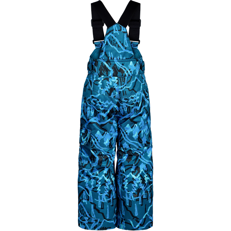 Obermeyer Youth Volt Print Bib Pant in Magic Forest back view