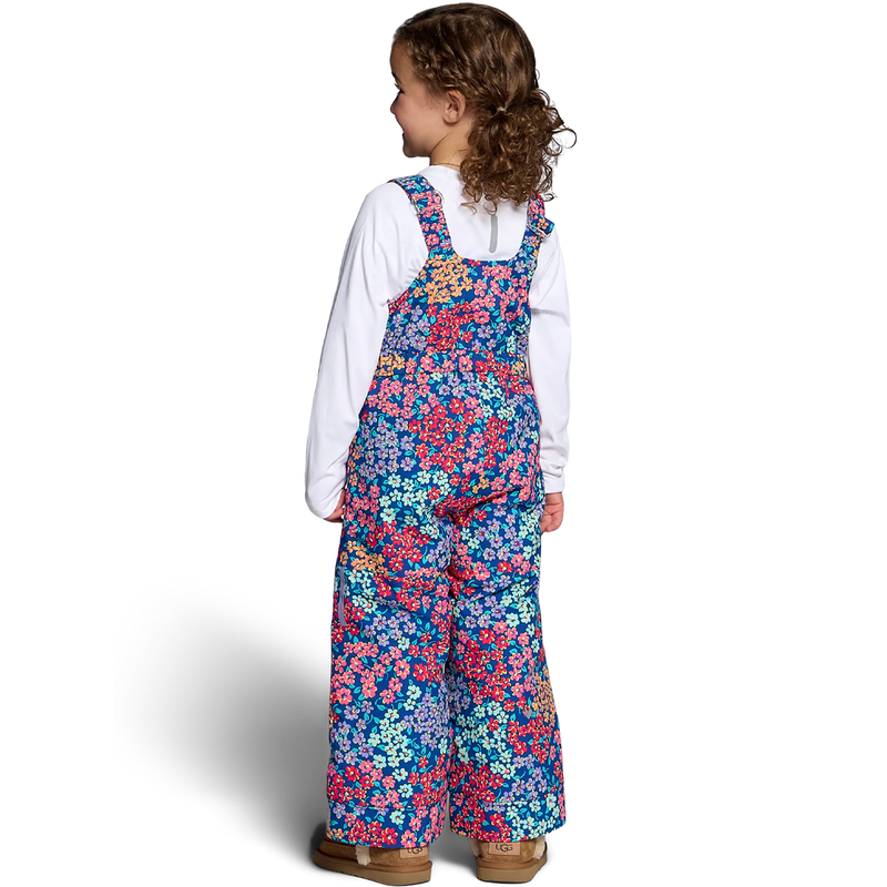Obermeyer Youth Snoverall Print Bib Pant in Calico Mini back view on model