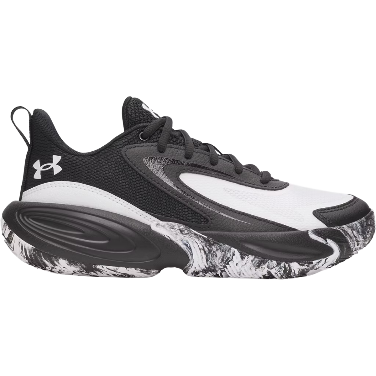 Under Armour Youth Lockdown 8 in Black White White