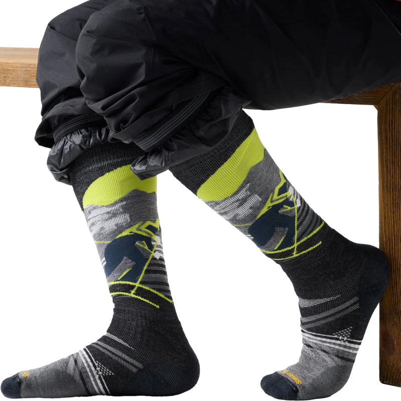 Ski Full Cushion Chute the Moon Socks, Smartwool Ski Full Cushion Chute the Moon Socks on model