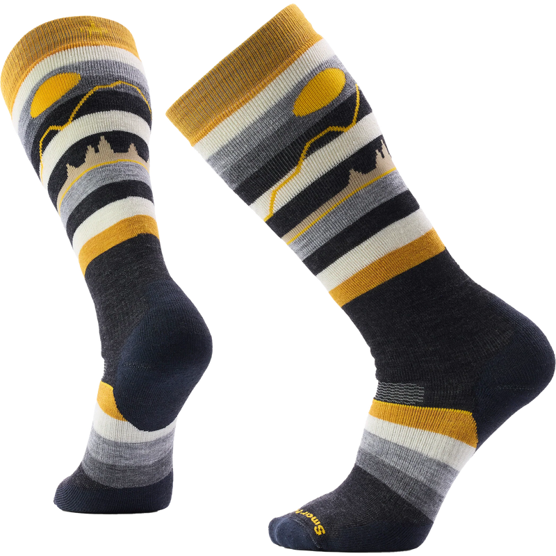 Smartwool Snowboard Full Cushion Cold Canyon OTC Socks in Charcoal