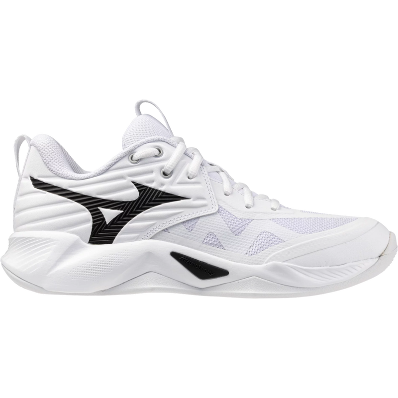 Mizuno Women's Wave Momentum 4 Pro in White Black