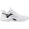 Mizuno Women's Wave Momentum 4 Pro in White Black