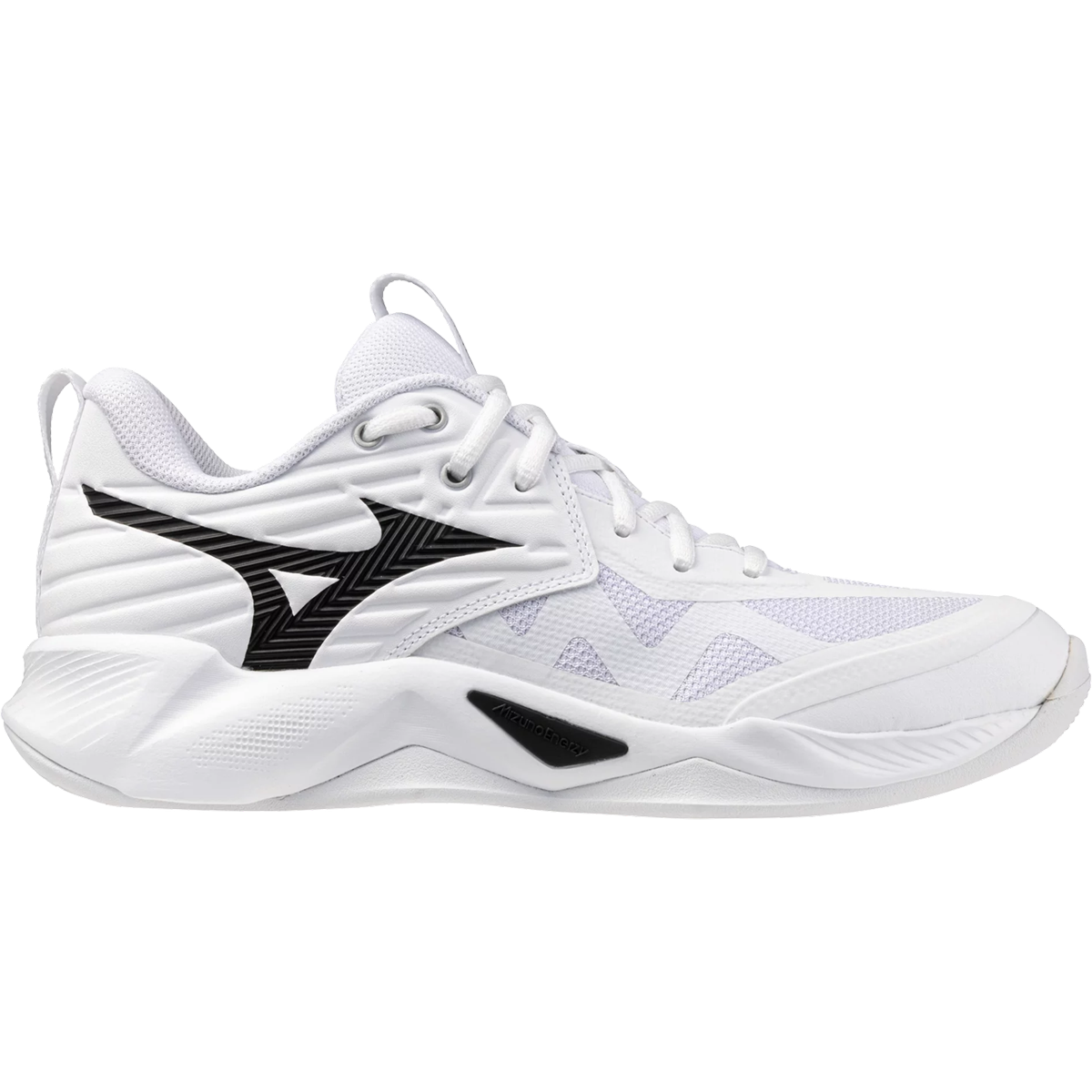 Mizuno Women's Wave Momentum 4 Pro in White Black