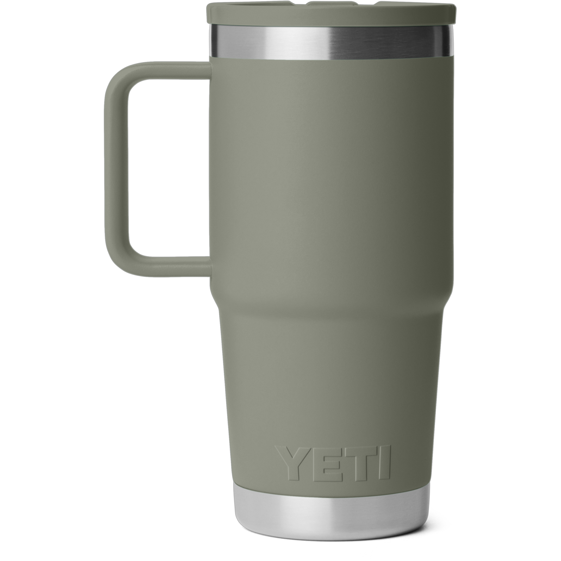 Yeti Rambler 20 oz Travel Straw Mug Back with brand logo