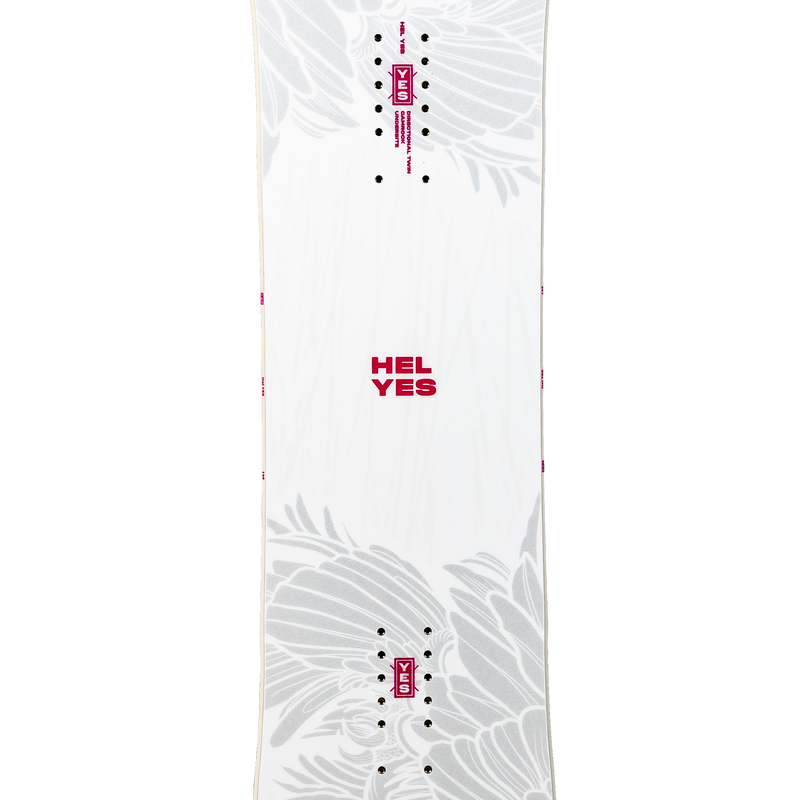 Yes Women's Hel Yes. top of center and binding inserts