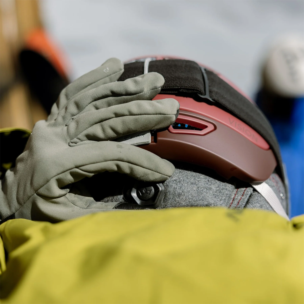 Pret Women's Vision on skier using adjustment knob