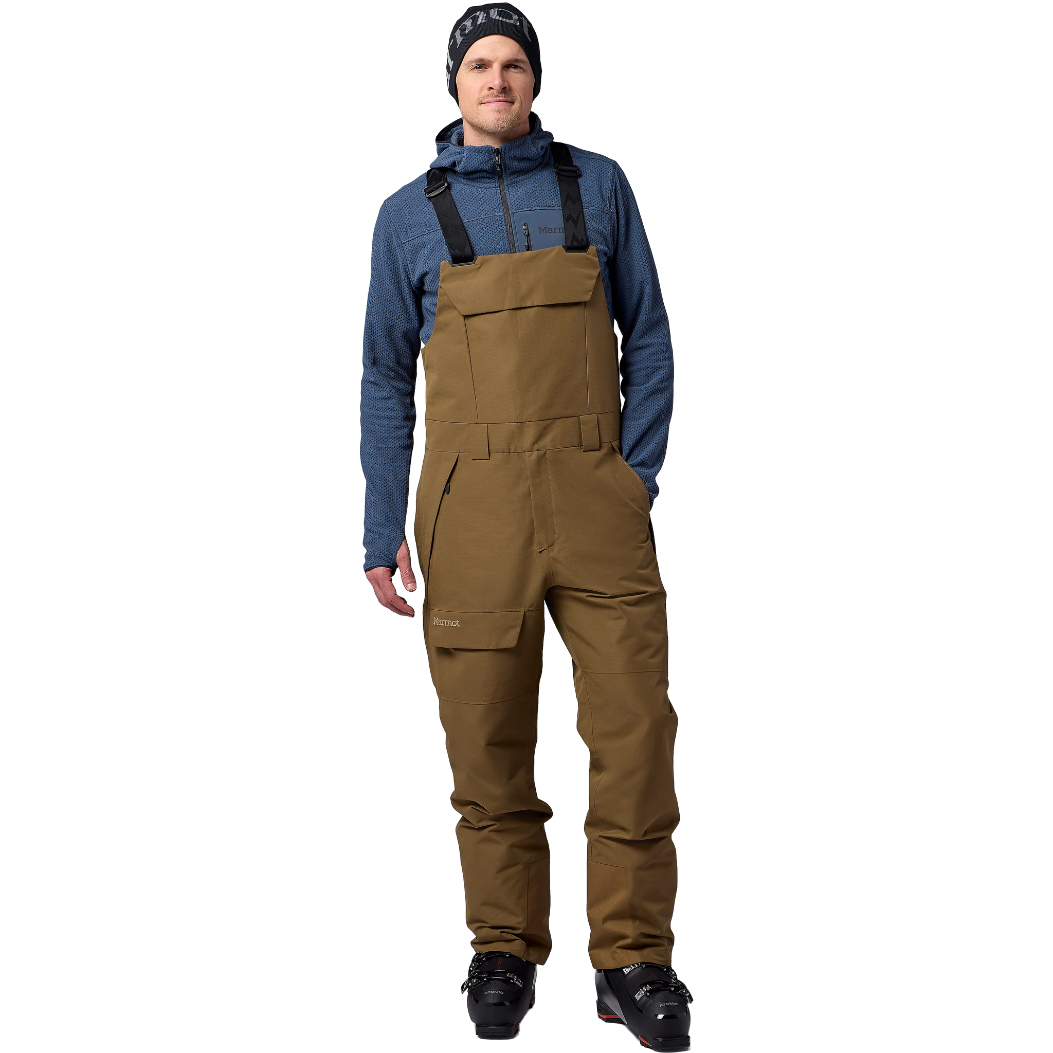Marmot Men's Glades Bib in Rustic Khaki