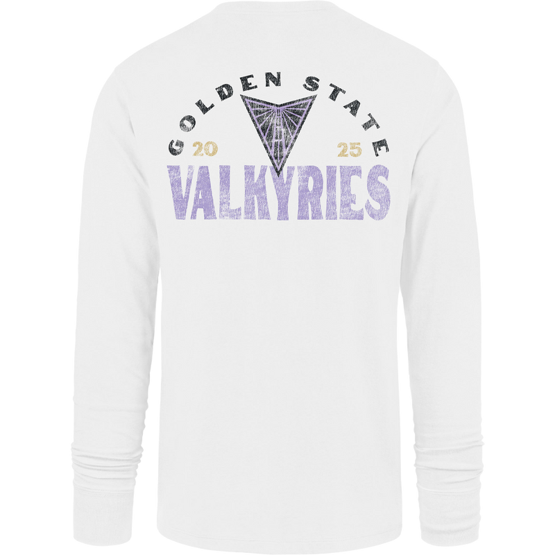 47 Brand Men's Valkyries Arcitext 47 Franklin Long Sleeve in White Wash