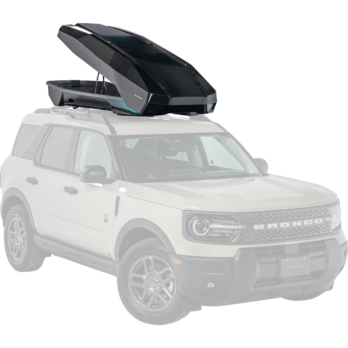 Kuat Varial XL Rooftop Cargo Box top front view box open