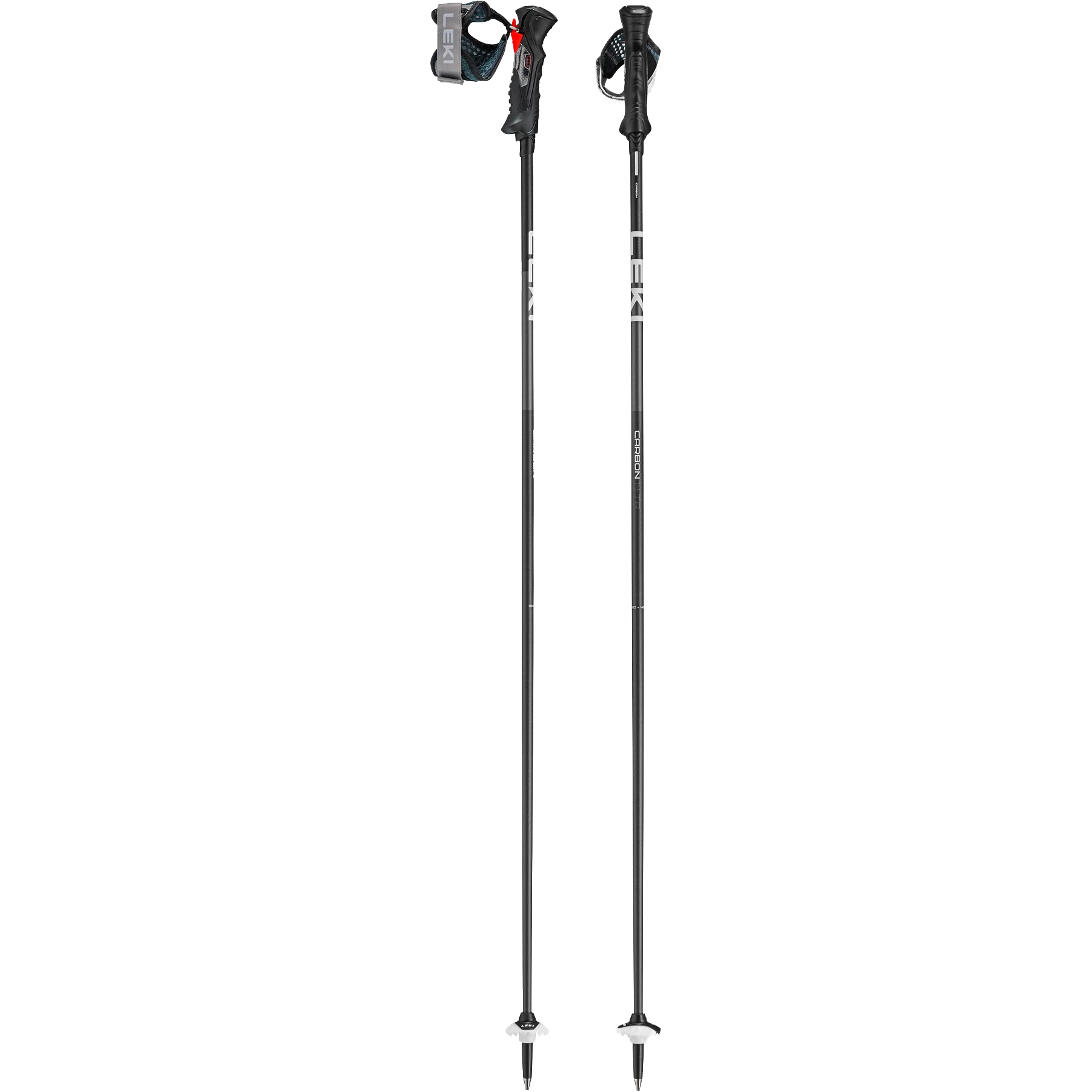 Leki Carbon 14 TR in Black/White pair