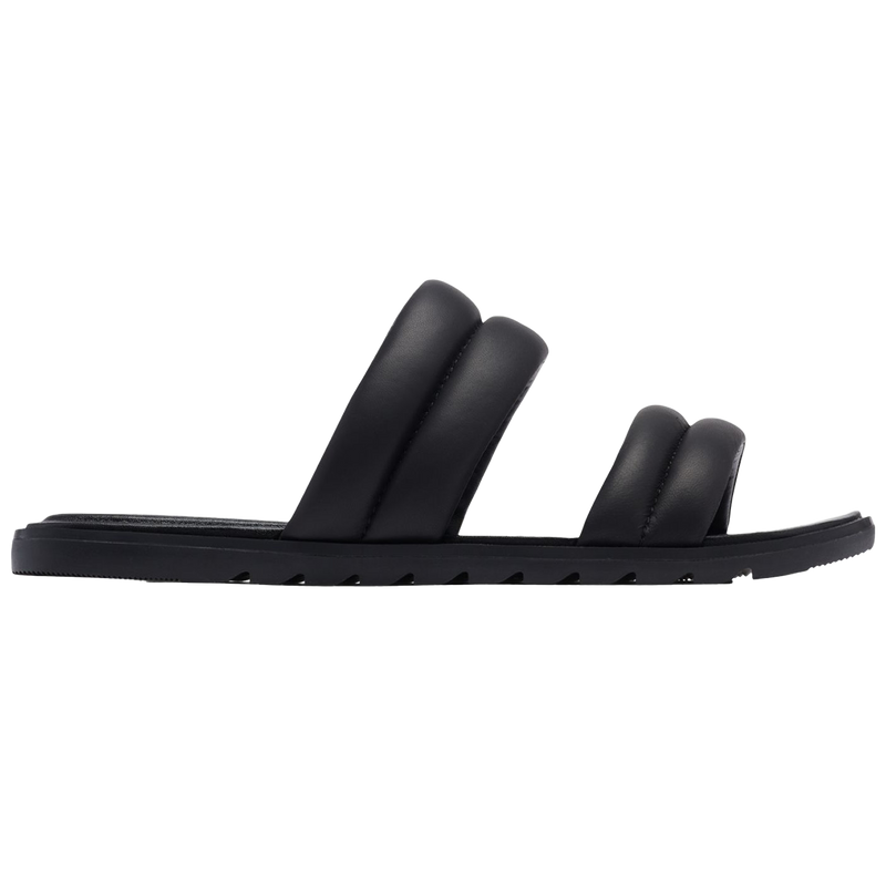 Sorel Women's Ella II Puff Slide 010-Black/Sea Salt