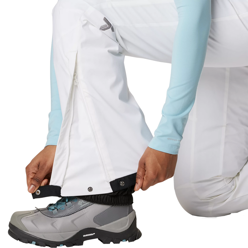 Women's Backslope III Insulated Pant, Columbia Women's Backslope III Insulated Pant 100-White cuff