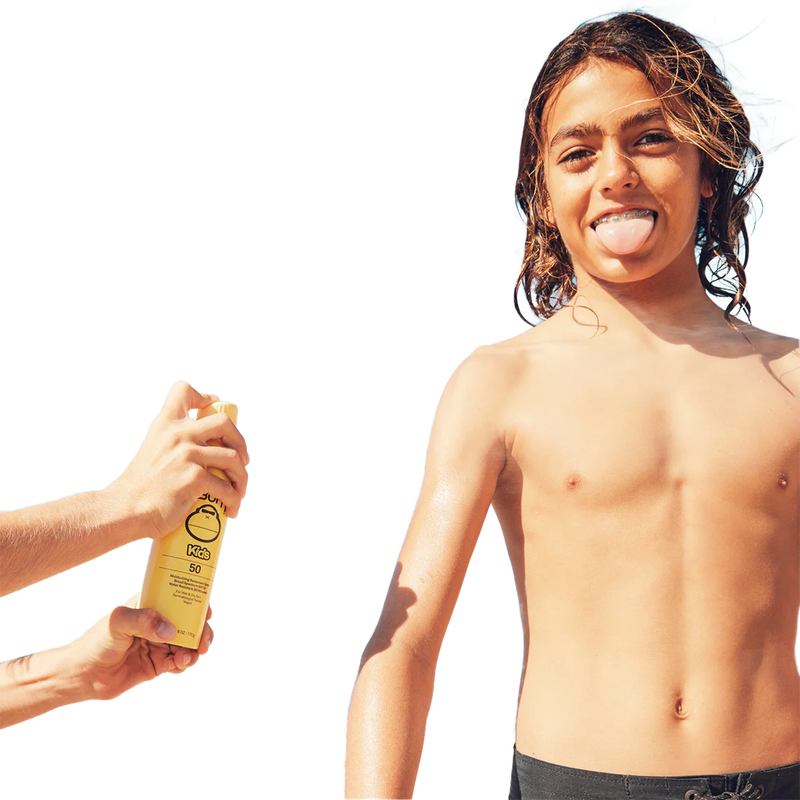 Kids SPF 50 Spray, Sun Bum Kids SPF 50 Spray with model