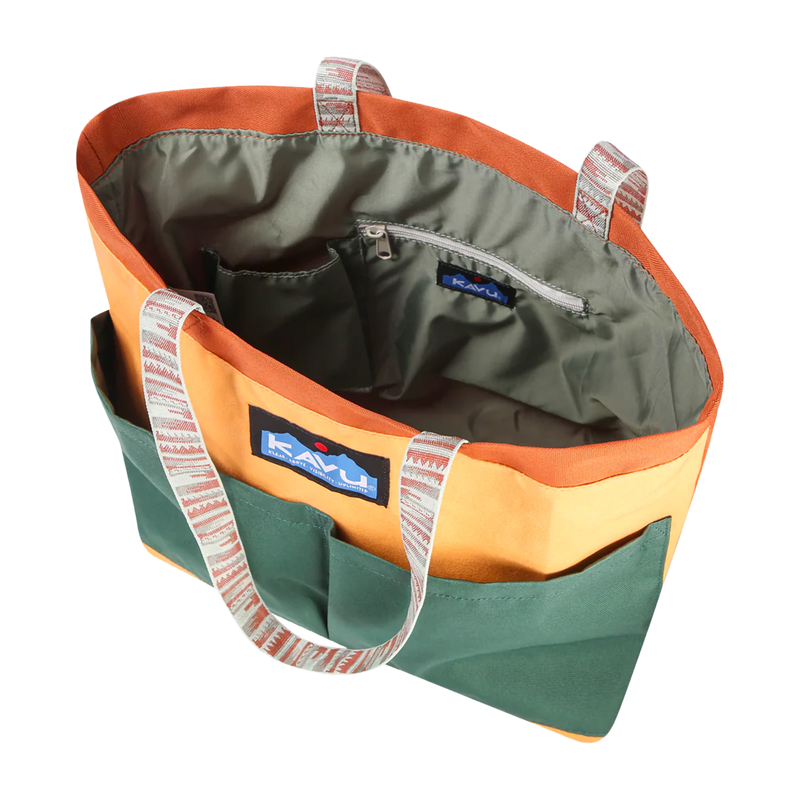 Women's Twin Falls Tote, Kavu Women's Twin Falls Tote Russet Valley inside