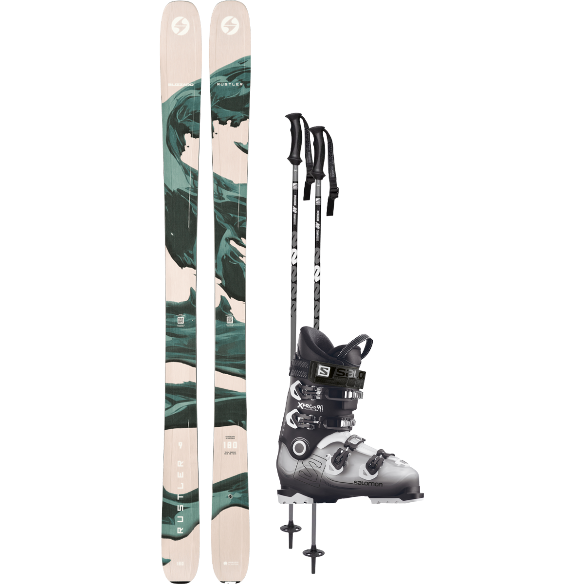 Blizzard Rustler 9 Demo Ski Package – Sports Basement