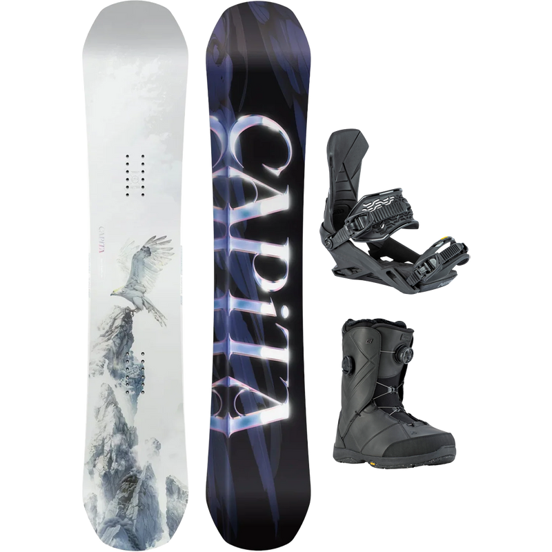 Capita Women's Birds Of A Feather Demo Snowboard Package, Featured Image