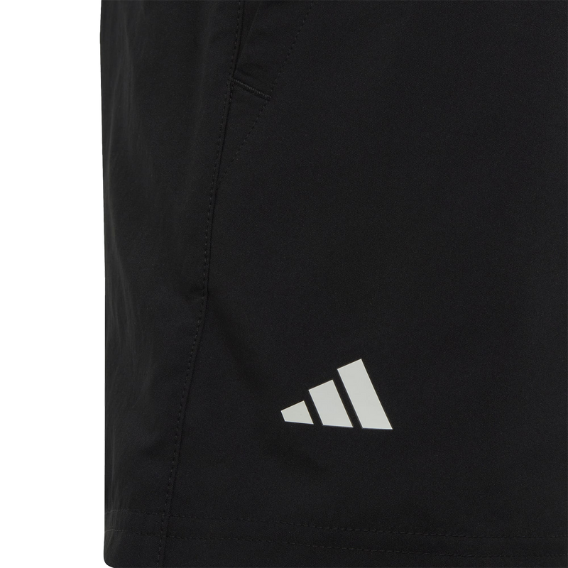 Boys Club 3 Stripe Shorts, Adidas Boys Club 3 Stripe Shorts black front logo