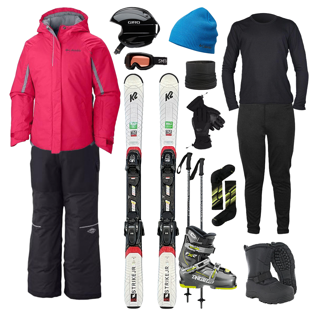 The Works Package w/ Bibs - Girl's Ski alternate view