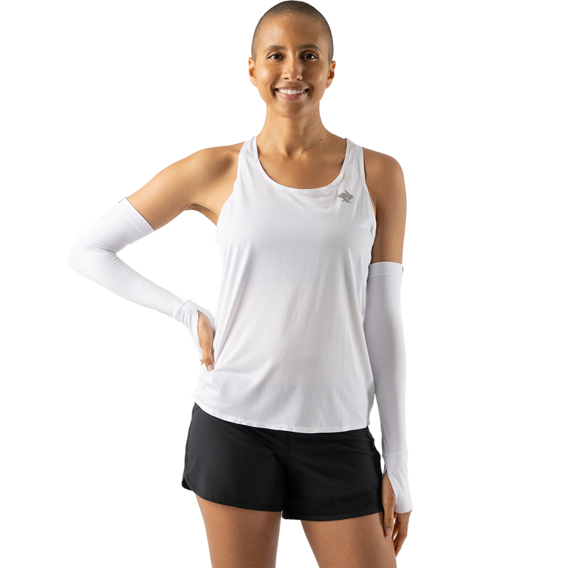 Women's EZ Sleeves, Rabbit Women's EZ Sleeves white on model front