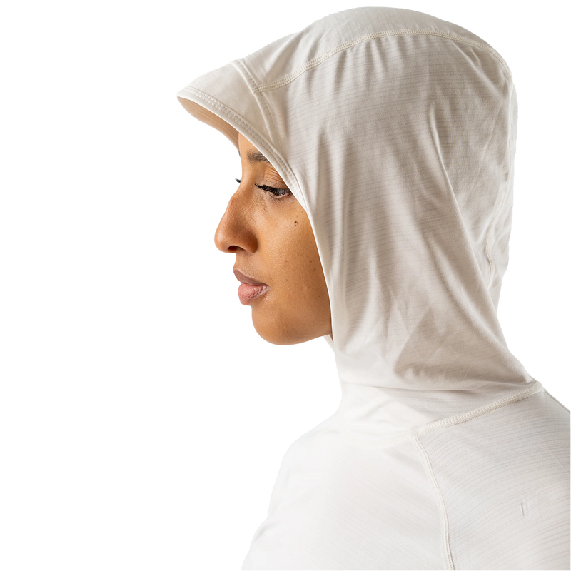 Women's UPF Deflector 2.0 Hoodie, Rabbit Women's UPF Deflector 2.0 Hoodie 113-Snow White hood